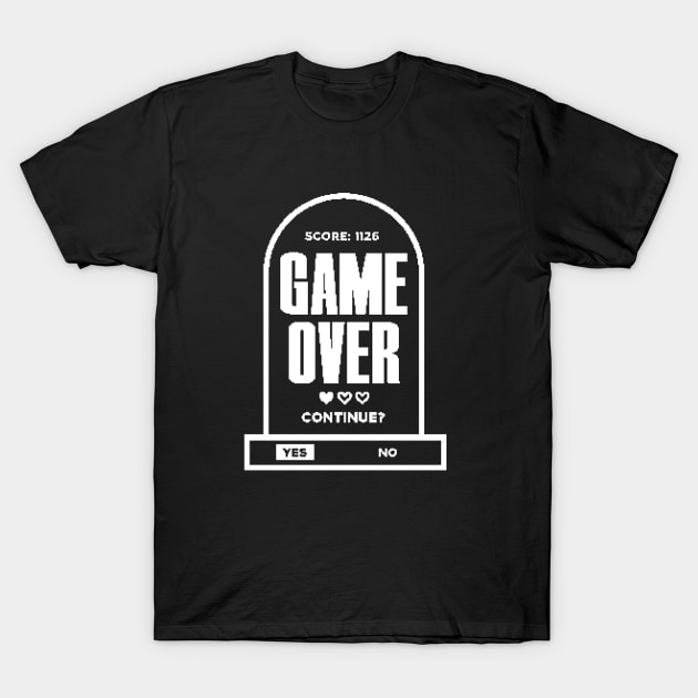 Game Over T-Shirt by Tee Cult